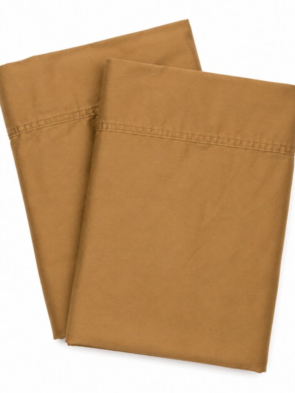 Ralph Lauren Cotton Pillowcases Tan Khaki Standard Set RL Lauren Bedding